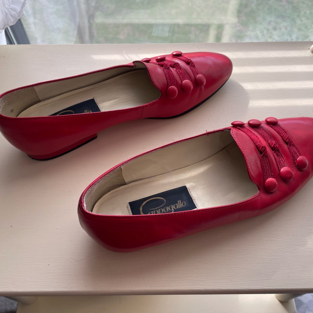 Red Women's Flats by Unknown Brand